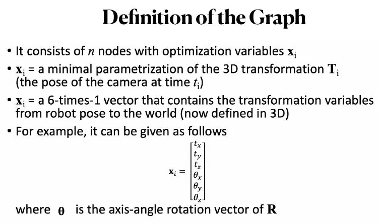 Pose parameterization