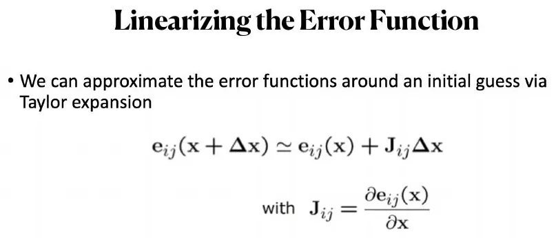 Taylor linearization