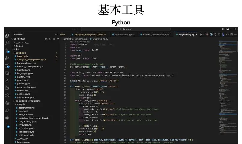 Python development environment