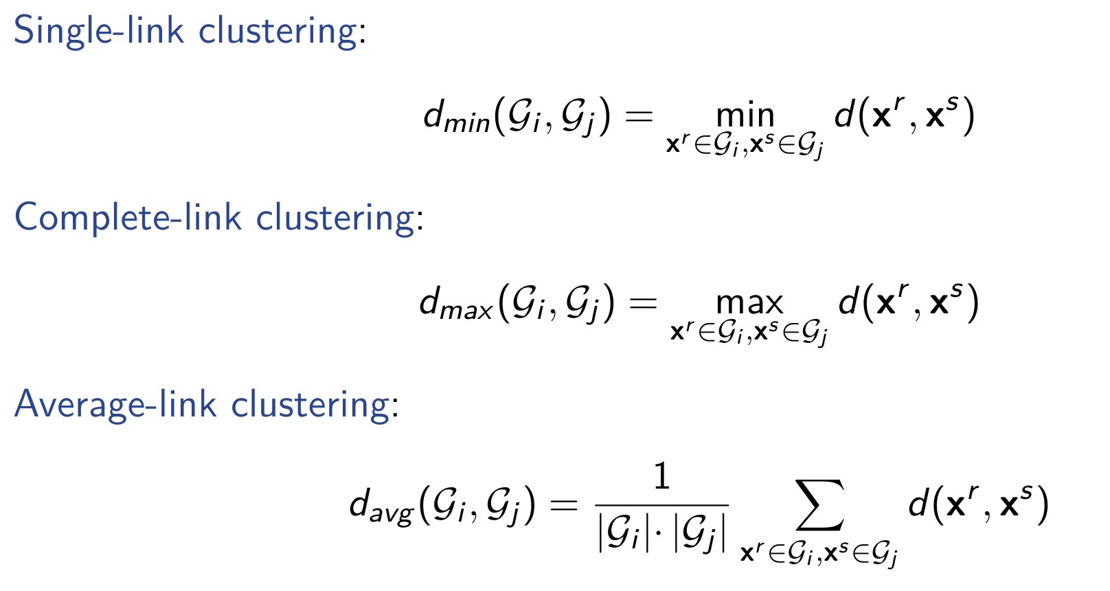 Distance between instance
